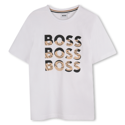 Camiseta manga corta y algod&oacute;n BOSS NI&Ntilde;O