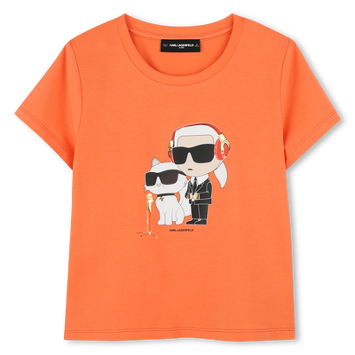 Camiseta con estampado KARL LAGERFELD KIDS NI&Ntilde;A