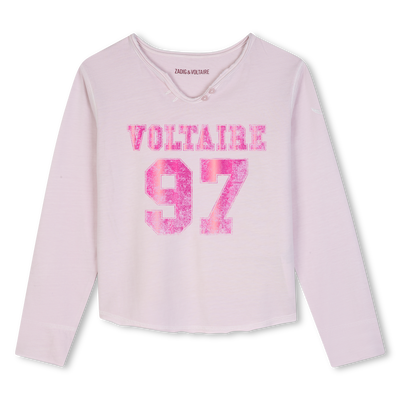 Camiseta de manga larga ZADIG & VOLTAIRE NI&Ntilde;A