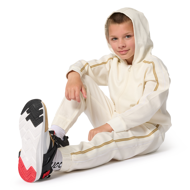 SUDADERA JOGGER CON CAPUCHA HUGO 
                        NI&Ntilde;O