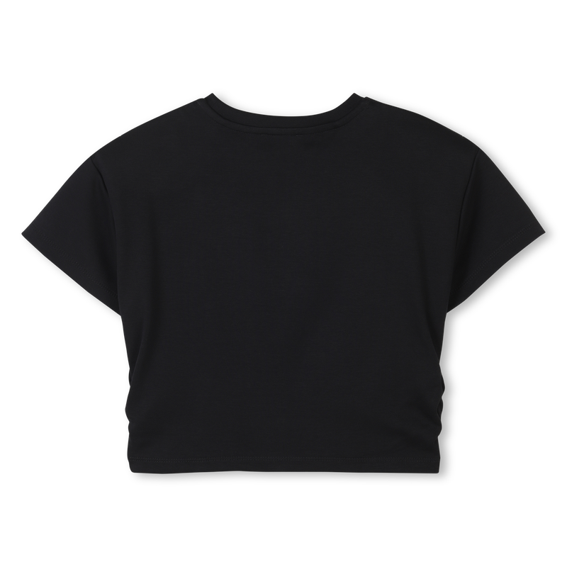 Camiseta de algod&oacute;n con estr&aacute;s MARC JACOBS 
                        NI&Ntilde;A