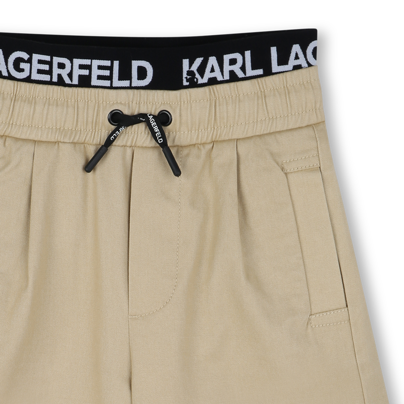 Bermudas de sarga KARL LAGERFELD KIDS 
                        NI&Ntilde;O