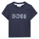 Camiseta con logo estampado BOSS 
                    NI&Ntilde;O