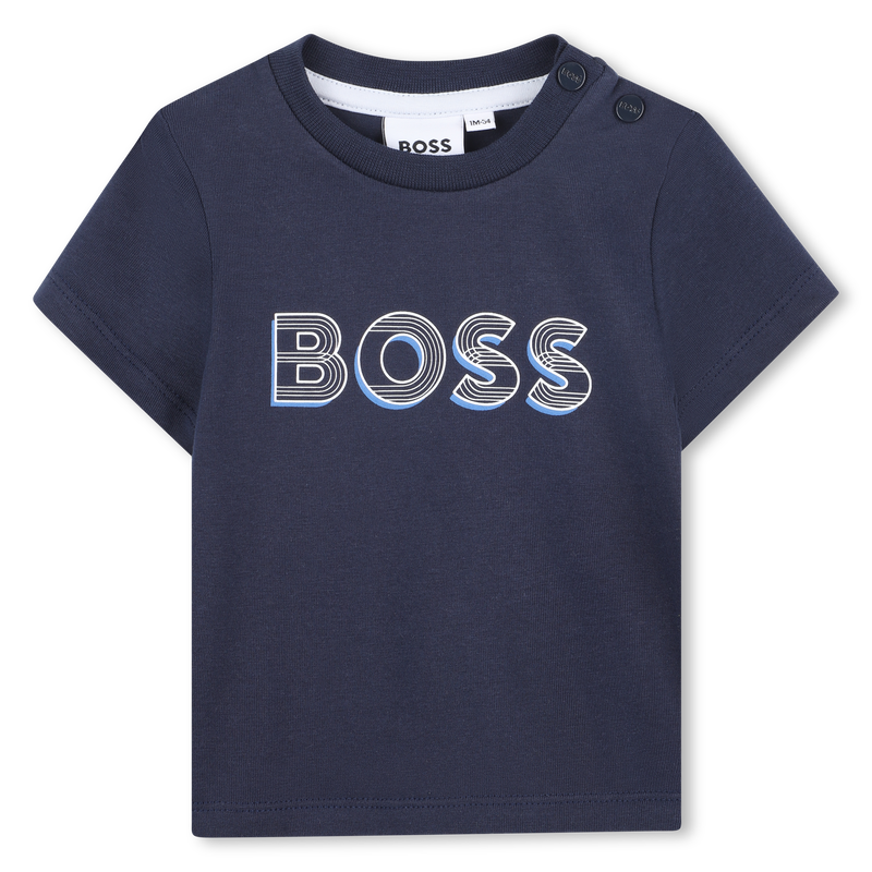 Camiseta con logo estampado BOSS 
                        NI&Ntilde;O