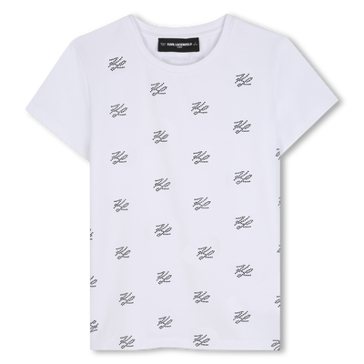 Camiseta de mangas cortas KARL LAGERFELD KIDS NI&Ntilde;A