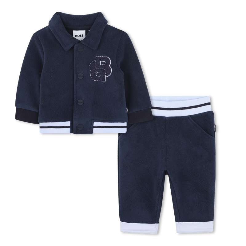 Conjunto de c&aacute;rdigan y pantalones BOSS 
                        NI&Ntilde;O