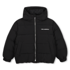 Chaqueta acolchada con capucha KARL LAGERFELD KIDS 
                    NI&Ntilde;O