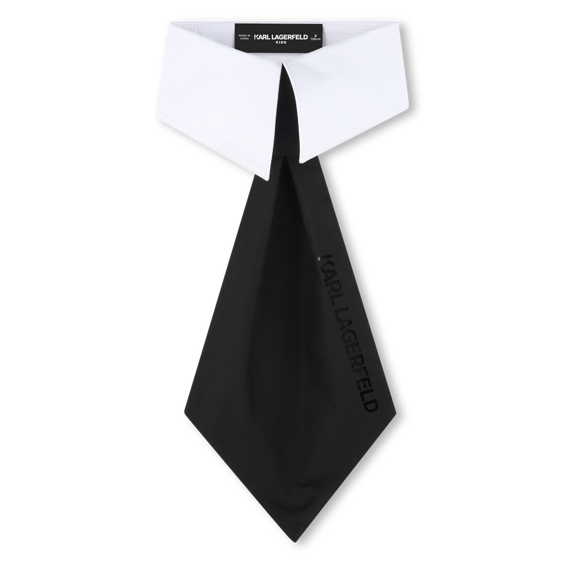 Corbata bicolor de algod&oacute;n KARL LAGERFELD KIDS 
                        NI&Ntilde;A
