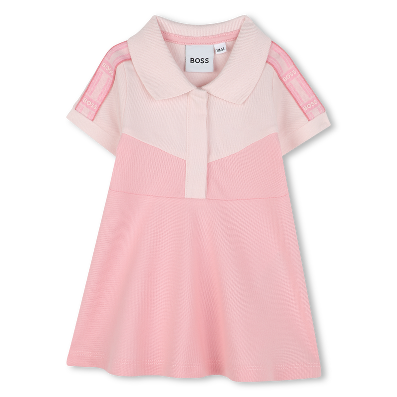 Vestido polo con apliques BOSS 
                        NI&Ntilde;A
