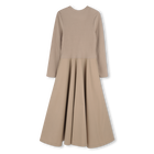 Vestido largo bimaterial DKNY 
                    NI&Ntilde;A