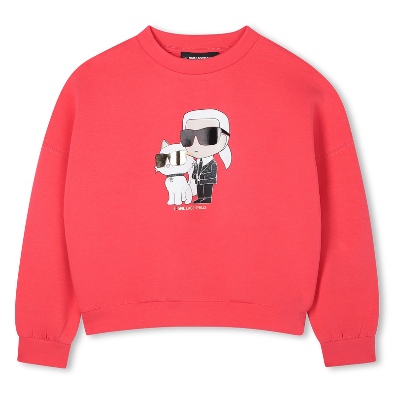 Sudadera de doble jersey KARL LAGERFELD KIDS 
                        NI&Ntilde;A