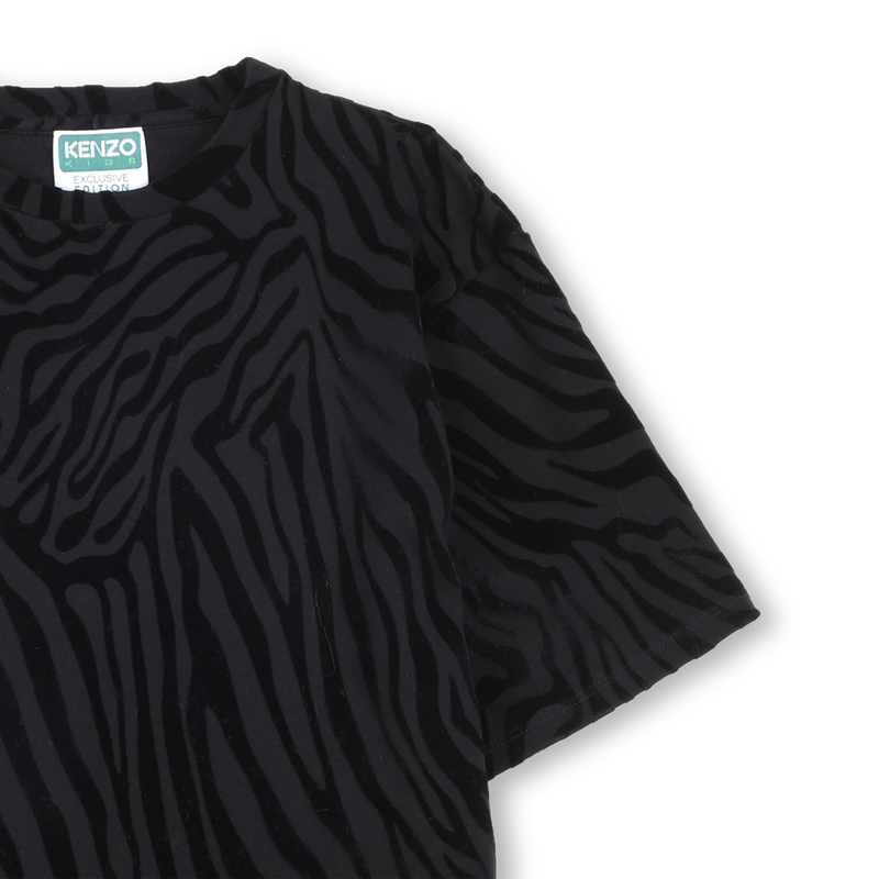 Vestido camisero de camiseta recta KENZO KIDS 
                        NI&Ntilde;A