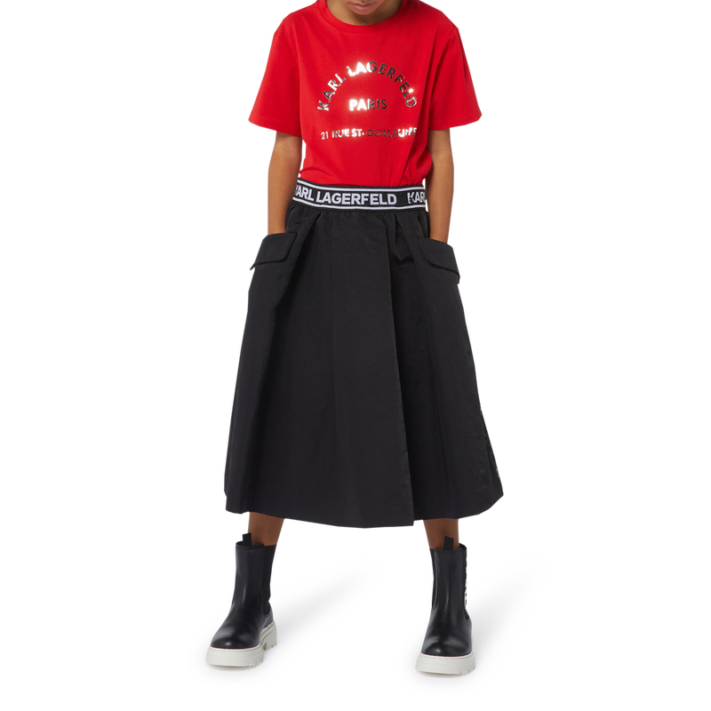 Botines de cuero KARL LAGERFELD KIDS 
                        NI&Ntilde;A