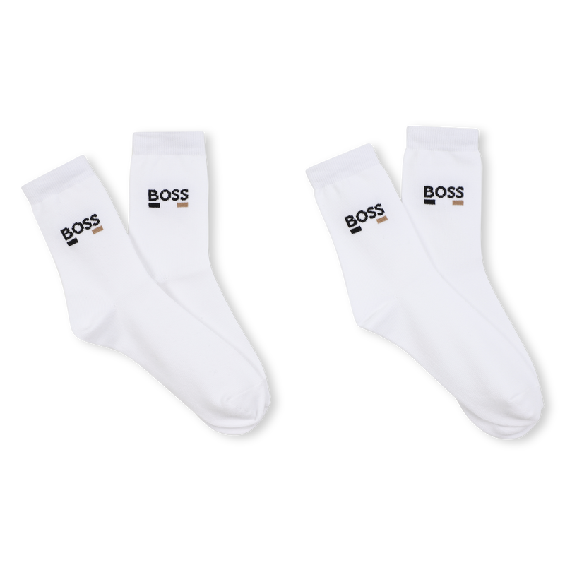 Pack de 2 pares de calcetines BOSS 
                        NI&Ntilde;O