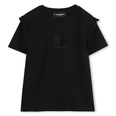 Camiseta de mangas cortas KARL LAGERFELD KIDS NI&Ntilde;A