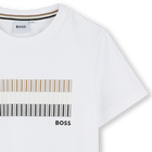 Camiseta manga corta y algod&oacute;n BOSS 
                    NI&Ntilde;O