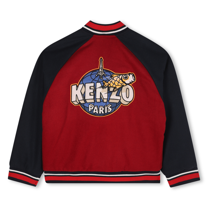 Cazadora bomber con cierre a presi&oacute;n KENZO KIDS 
                        UNISEXO