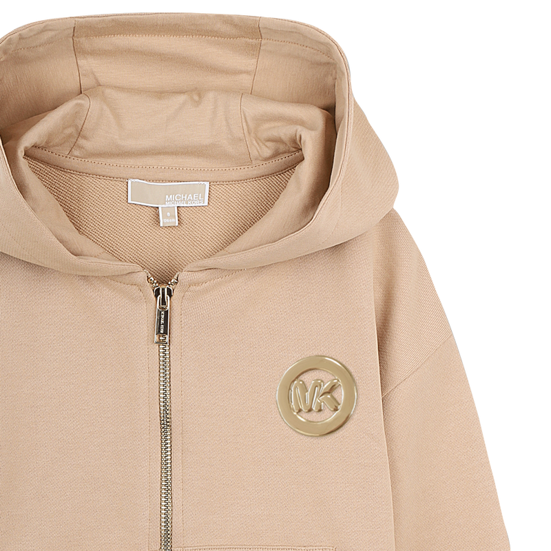 SUDADERA CON CAPUCHA CON CREMALLERA MICHAEL KORS 
                        NI&Ntilde;A