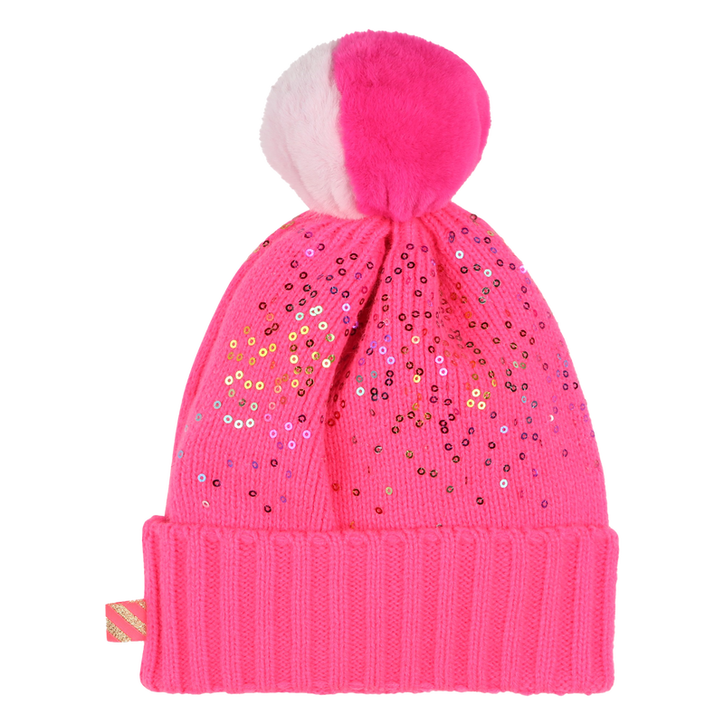 Gorro con pomp&oacute;n y lentejuelas BILLIEBLUSH 
                        NI&Ntilde;A
