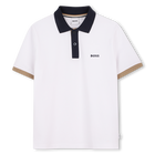 Polo de manga corta, BLANCO, hi-res