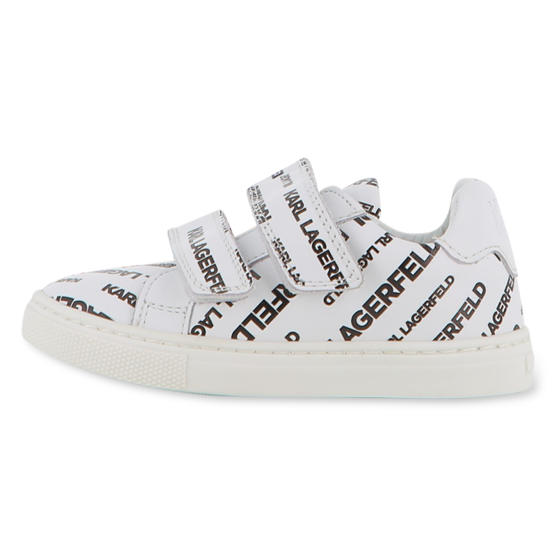 Deportivas de piel con velcro KARL LAGERFELD KIDS 
                        UNISEXO