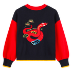 Jersey de punto con bordados KENZO KIDS 
                    NI&Ntilde;A
