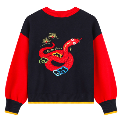 Jersey de punto con bordados KENZO KIDS NI&Ntilde;A