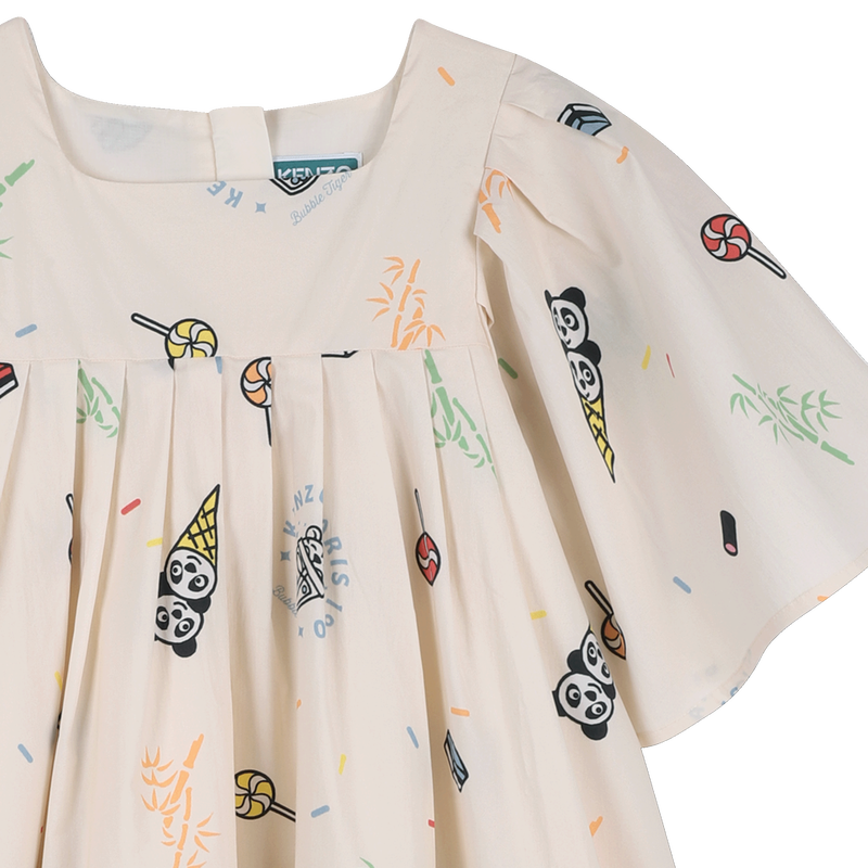 VESTIDO POPLIN KENZO KIDS 
                        NI&Ntilde;A