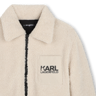 Chaqueta de sherpa KARL LAGERFELD KIDS 
                    NI&Ntilde;O