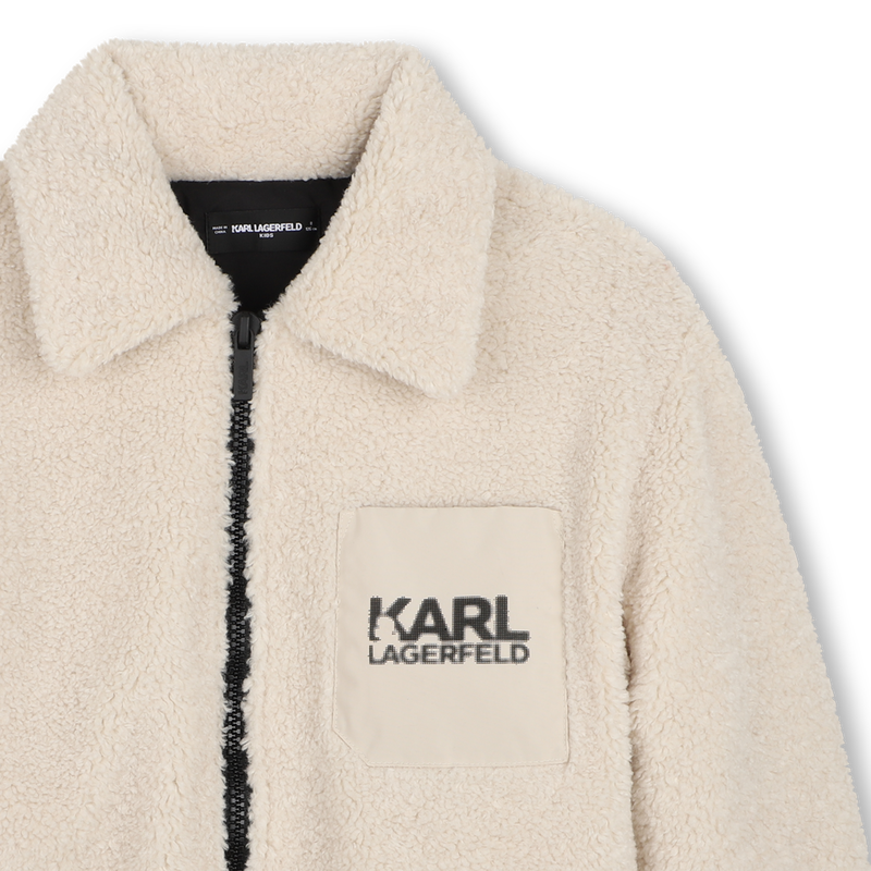 Chaqueta de sherpa KARL LAGERFELD KIDS 
                        NI&Ntilde;O