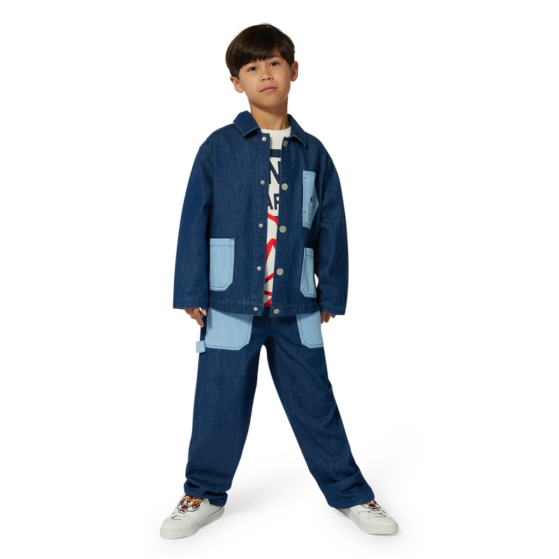 Pantal&oacute;n vaquero con bolsillos KENZO KIDS 
                        NI&Ntilde;O