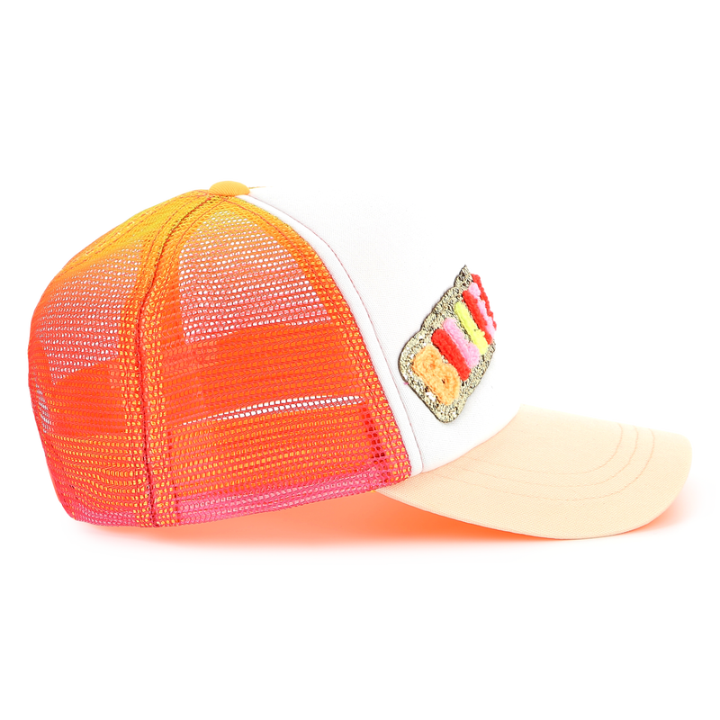 Gorra parche de tejido rizado BILLIEBLUSH 
                        NI&Ntilde;A
