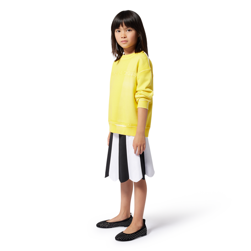 Falda de ceremonia de rayas MARC JACOBS 
                        NI&Ntilde;A