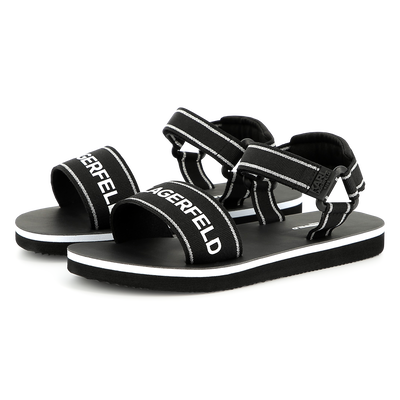 Sandalias ligeras con velcro KARL LAGERFELD KIDS NI&Ntilde;A