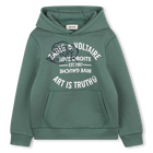 Sudadera con capucha de vell&oacute;n ZADIG & VOLTAIRE 
                    NI&Ntilde;O