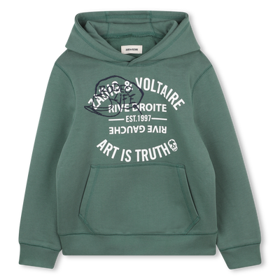 Sudadera con capucha de vell&oacute;n ZADIG & VOLTAIRE NI&Ntilde;O