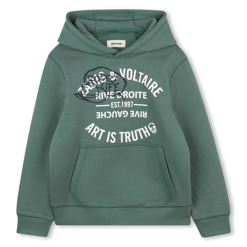 Sudadera con capucha de vell&oacute;n ZADIG & VOLTAIRE 
                        NI&Ntilde;O