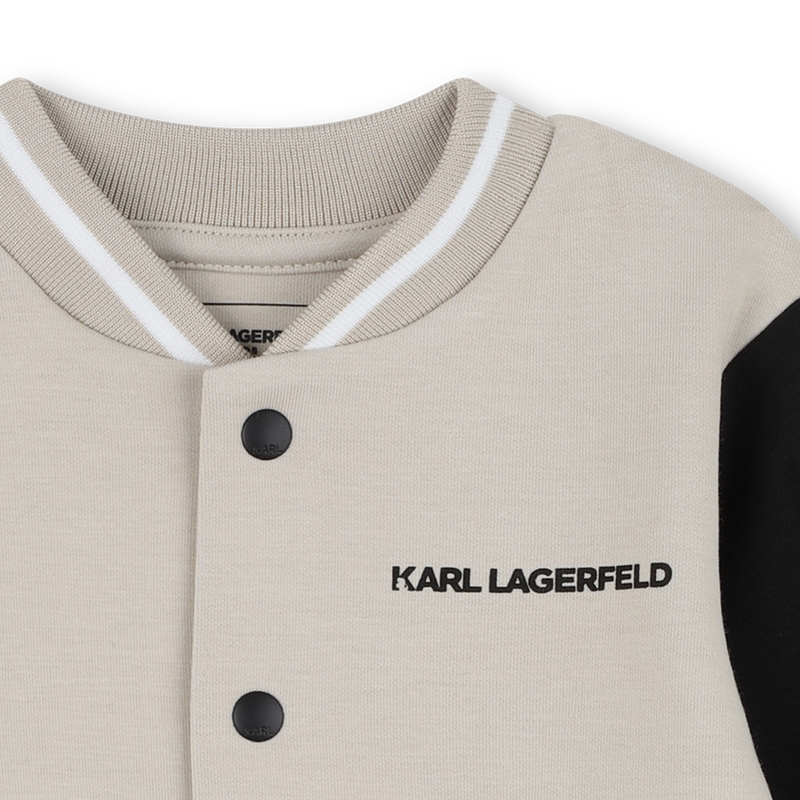 Conjunto de c&aacute;rdigan y pantal&oacute;n en doble jersey KARL LARGERFELD KIDS 
                        NI&Ntilde;O