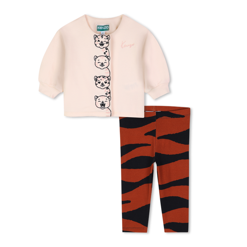 Conjunto de camiseta y leggings KENZO KIDS 
                        NI&Ntilde;A