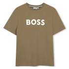Camiseta de mangas cortas, BEIG OSCURO, hi-res