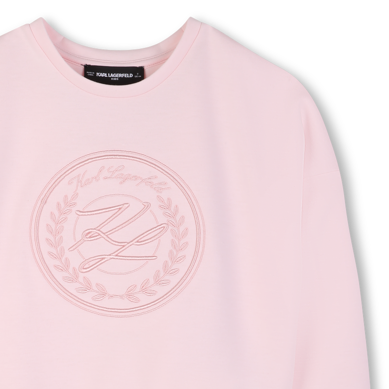 MAXI SUDADERA ESTAMPADA KARL LAGERFELD KIDS 
                        NI&Ntilde;A