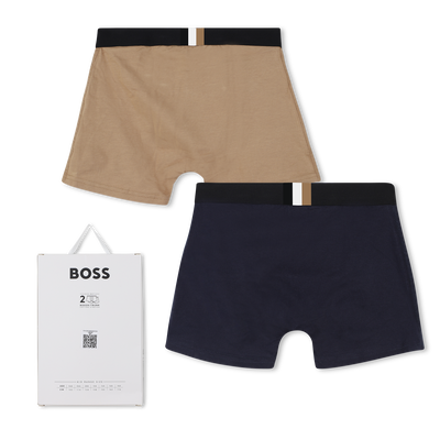 Pack de 2 calzoncillos bóxer de jersey BOSS NIÑO