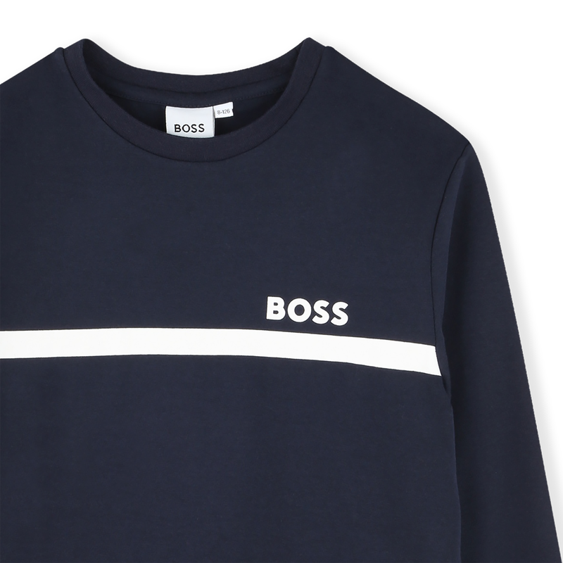 CAMISETA DE MANGA LARGA BOSS 
                        NI&Ntilde;O