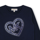 Camiseta manga larga y algod&oacute;n MICHAEL KORS 
                    NI&Ntilde;A