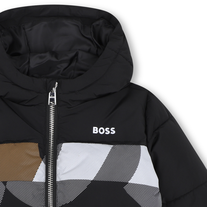 Chaqueta acolchada con capucha BOSS 
                        NI&Ntilde;O