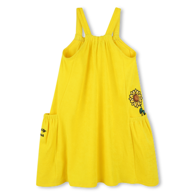 Vestido de rizo con bordados KENZO KIDS NI&Ntilde;A