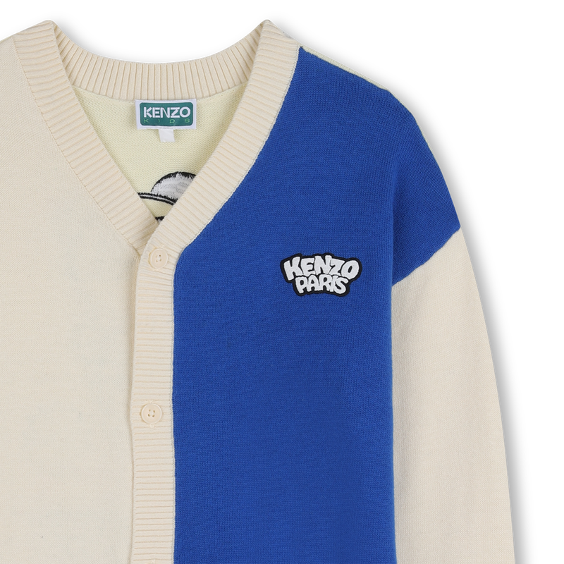 C&Aacute;RDIGAN DE PUNTO CON CUELLO EN V KENZO KIDS 
                        NI&Ntilde;O