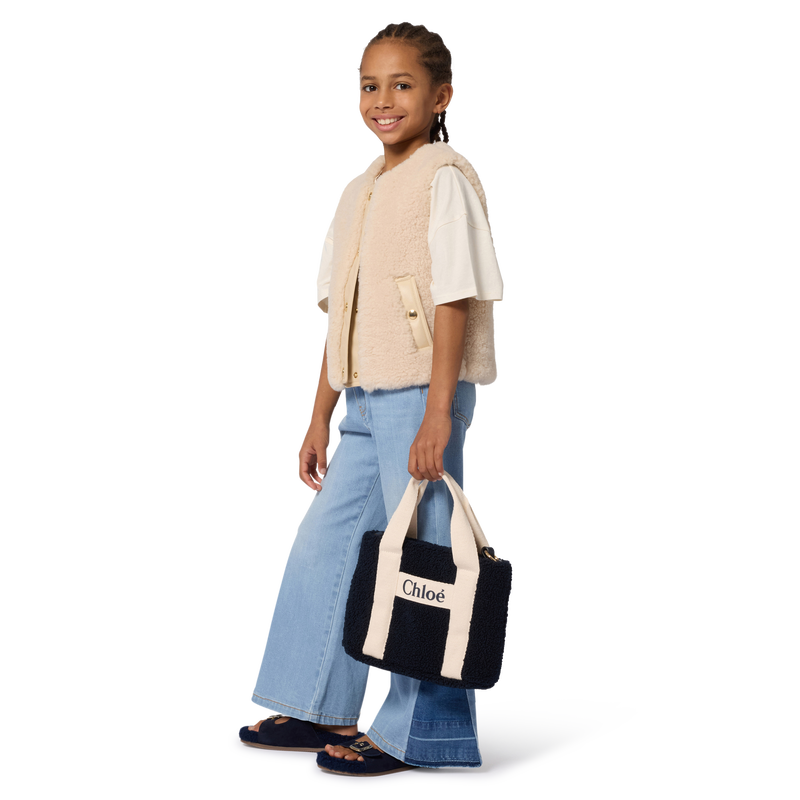 Sandalias de piel de ante de vaca CHLOE 
                        NI&Ntilde;A