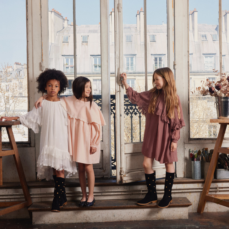 Vestido con cremallera en la espalda CHLOE 
                        NI&Ntilde;A