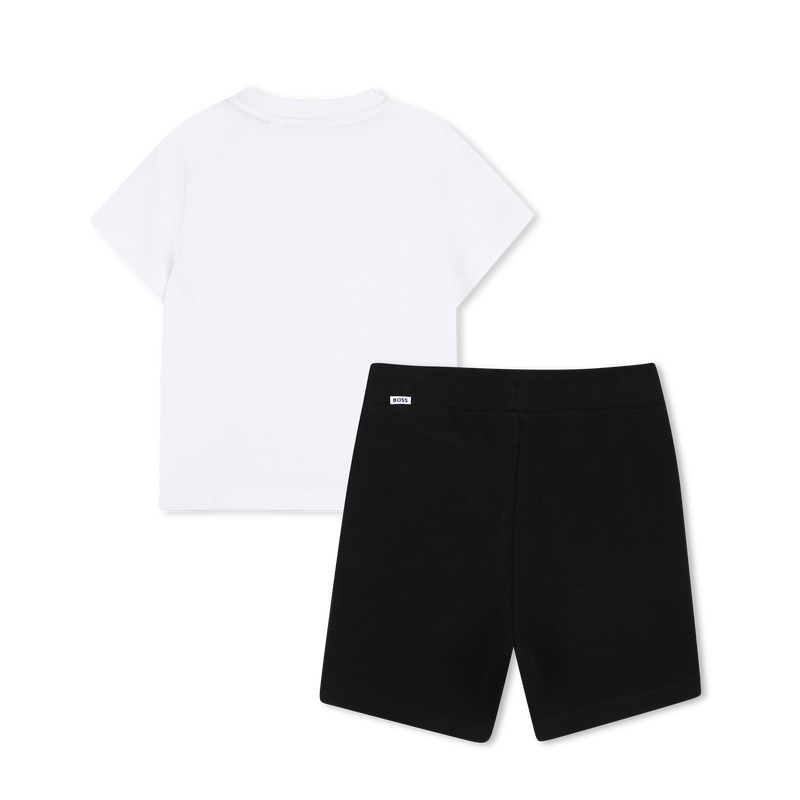 CONJUNTO DE CAMISETA Y BERMUDAS BOSS 
                        NI&Ntilde;O